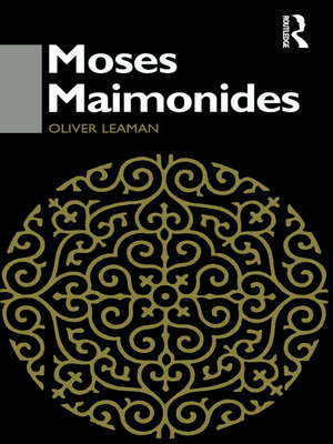 cover image of Moses Maimonides